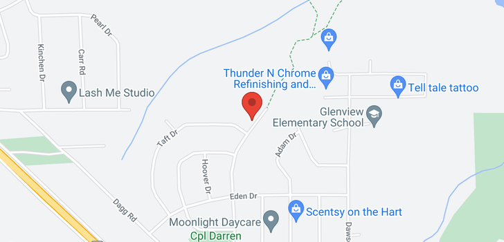 map of 7243 GLENVIEW DRIVE